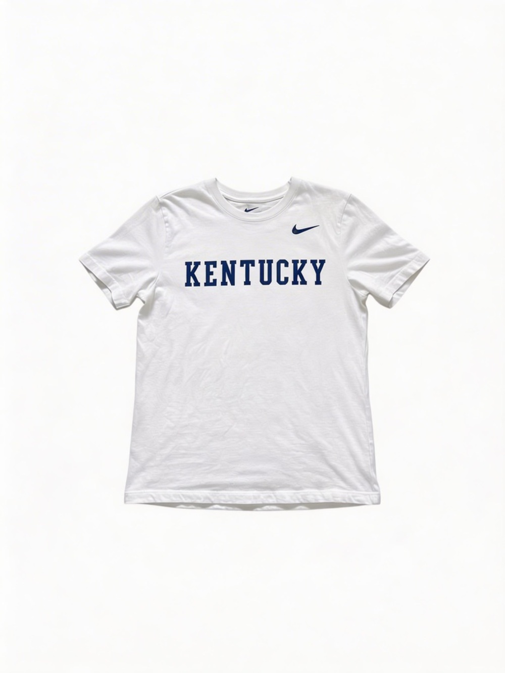 Nike White Tee with Blue Kentucky Script
